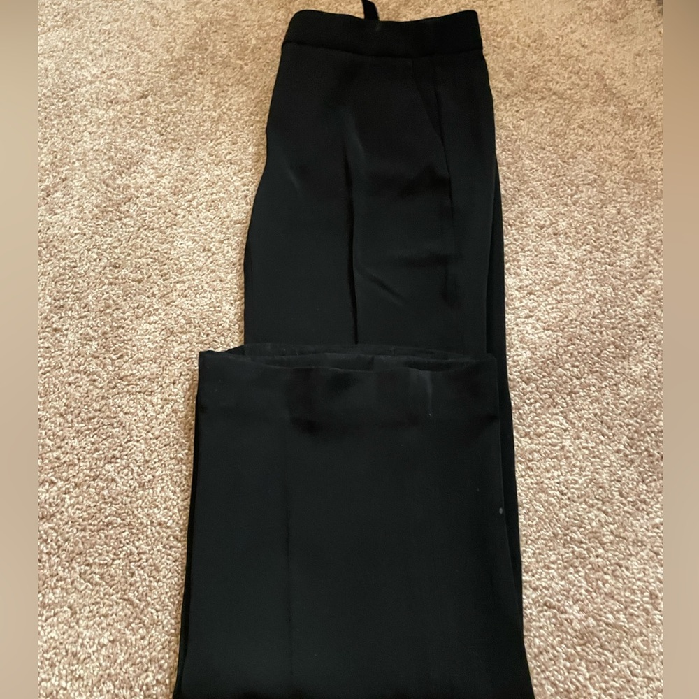 White House Black Market Womens Flare Black Dress Pants US 4 - Picture 3 of 4
